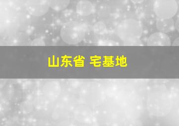 山东省 宅基地